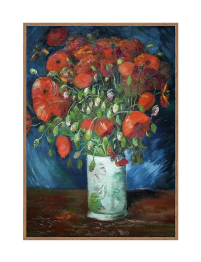 Tranh-Van-Gogh-Vase-with-Poppies-Mã-VG49-GND