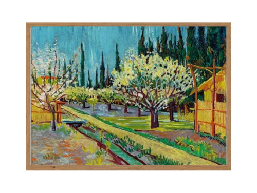 Tranh-Van-Gogh-Orchard-Bordered-by-Cypresses-VG19-GND