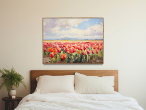 Tranh-phong-cảnh-rừng-hoa-tulip-GN1183-GND