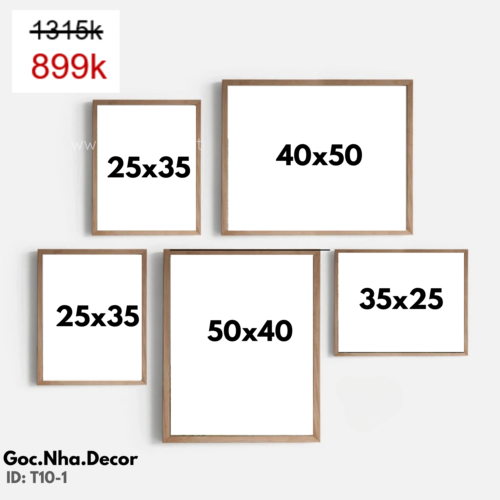 Bộ 5 Tranh Trang Trí Phòng Bếp Mã T105 - Hình ảnh 3