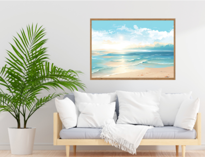 Tranh-canvas-bờ-biển-thanh bình-TB42-GND