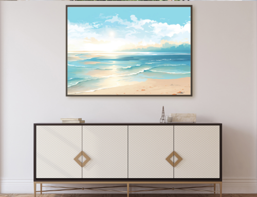 Tranh-canvas-bờ-biển-thanh bình-TB42-GND