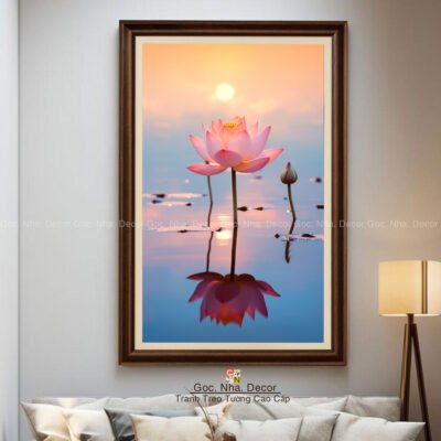 tranh-hoa-sen-trang-tri-phong-khach-hs3